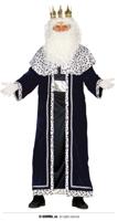 Drie Koningen Kostuum Caspar Blauw Volwassenen - thumbnail