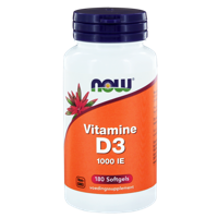 NOW Vitamine D3 1000 IE Softgels 180st - thumbnail