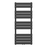 Handdoekradiator BWS Ress Middenaansluiting 681W 120x50 cm Zwart - thumbnail