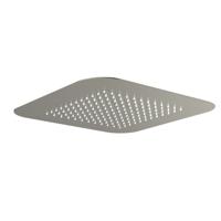 Hotbath Hoofddouche Gal Inbouw Vierkant 42x42 cm Geborsteld Nikkel PVD - thumbnail