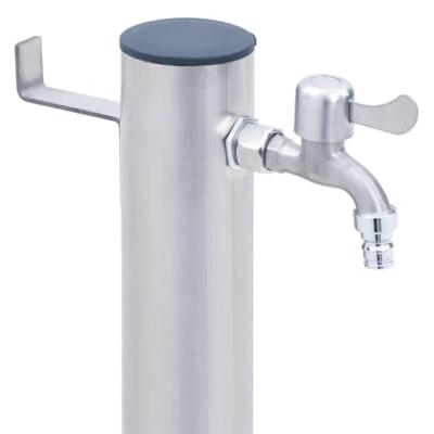 Waterzuil 100 cm roestvrij staal rond - thumbnail