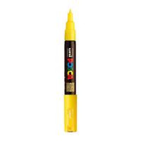 Uni Posca verfmarker 1mc strogeel - conische punt - 1 mm - thumbnail