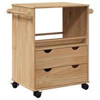Keukentrolley OTTA 71x45x80 cm massief grenenhout - thumbnail