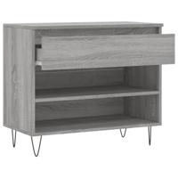 Schoenenkast 70x36x60 cm bewerkt hout sonoma grijs - thumbnail