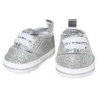 Heless Poppensneakers glitter zilver, 30-34 cm - thumbnail