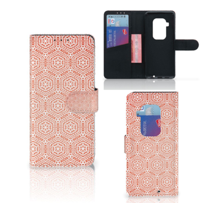 Motorola One Zoom Telefoon Hoesje Pattern Orange Motorola One Zoom Telefoon Hoesje Pattern Orange