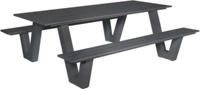 Picknicktafel Breeze aluminium antraciet - thumbnail