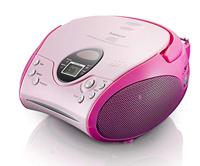 Lenco SCD-24 CD-radio voor kinderen - Stereo - Boombox - FM-radiotuner - Ttel-opslag - 2 x 1,5 W RMS-vermogen - wisselstroom en batterij - zilver veelkleurig - thumbnail