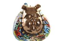 Decoratieve figuren DKD Home Decor 21 x 16 x 20,5 cm Gouden Bulldog Multicolour - thumbnail
