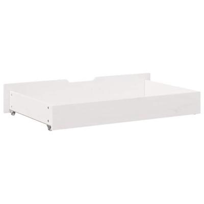 Bedlades 2 st 90x55x16 cm massief grenenhout wit Bedlades 2 st 90x55x16 cm massief grenenhout wit