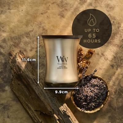 WoodWick medium candle limited edition cypress ore warn nickel