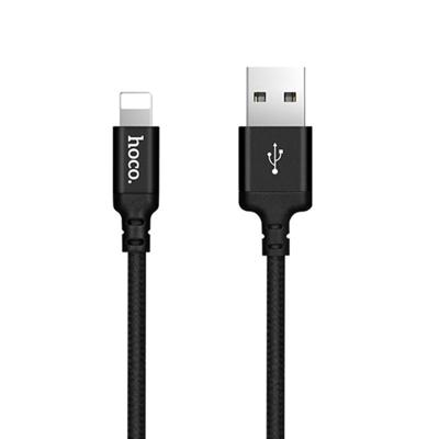 hoco X14 2m Nylon Braided Aluminium Alloy 8 Pin to USB Data Sync Charging Cable For iPhone X / iPhone 8 & 8 Plus / iPhone 7 & 7 Plus / iPhone 6 & 6s