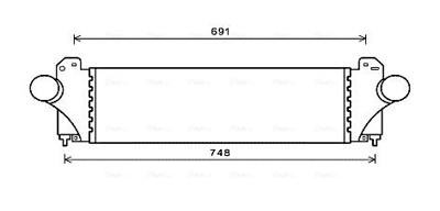 Intercooler, inlaatluchtkoeler IV4129