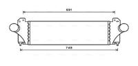 Intercooler, inlaatluchtkoeler IV4129 - thumbnail