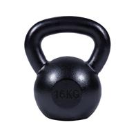 Kettlebell (16 kg) Gietijzer Zwart - thumbnail