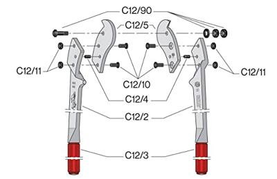 Felco Staalkabelschaar | lengte 500 mm kunststof mantel | 1 stuk - C12 C12