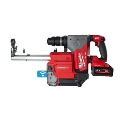 Milwaukee M18 FUEL™ ONEFHX DEL-552C ONE-KEY™ Accu combihamer SDS-Plus 2,5J + snelwisselboorkop + stofafzuiging 18V 5.5Ah in in koffer - 4933478506