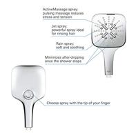 Handdouche GROHE Rainshower SmartActive 130 Cube 13 cm Chroom - thumbnail