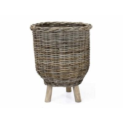 Mand rotan op poten d34 h40 cm Van der Leeden - Van der leeden Mand rotan op poten d34 h40 cm Van der Leeden - Van der leeden