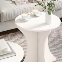 Salontafel 2 pcs Wit 46 x 46 x 47 cm Massief grenenhout - thumbnail