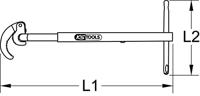 KS Tools 1262000 Moersleutel voor standkranen - thumbnail