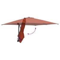 Tuinparasol Terracotta 248.5 x 247.5 x 160 cm Stof - thumbnail