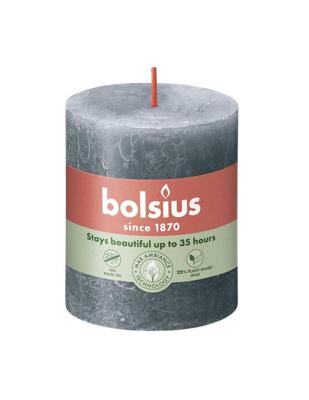 Bolsius rustiekkaars 80/68 lei blauw