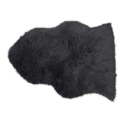 van der Leeden kleedje polyester schapenvacht 65x90cm steel