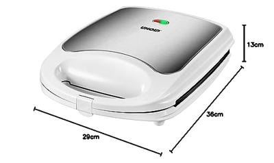 Unold Quadro Sandwich toaster Inklapbaar Wit, Zwart Unold Quadro Sandwich toaster Inklapbaar Wit, Zwart