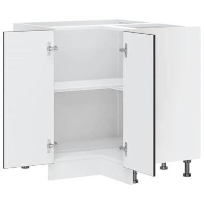 Keuken hoekonderkast Lucca bewerkt hout zwart Keuken hoekonderkast Lucca bewerkt hout zwart