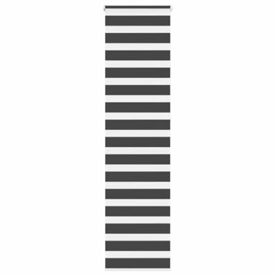 VidaXL Zebra rolgordijn 60x230 cm stofbreedte zwart 55,9 cm VidaXL Zebra rolgordijn 60x230 cm stofbreedte zwart 55,9 cm