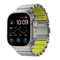 Nomad Stratos Titanium Strap Apple Watch 44mm / 45mm / 46mm / 49mm Naturel/Volt - thumbnail