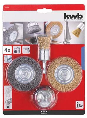kwb Draadborstelset voor boormachines 597520 4 stuk(s)