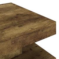 Salontafel 60x60x35 cm MDF donkerbruin - thumbnail