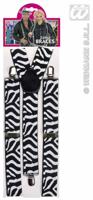 Bretels zebra zwart/wit - thumbnail