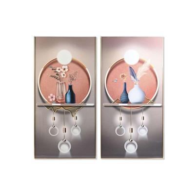 Schilderij DKD Home Decor Aluminium Hout MDF 80 x 3 x 160 cm