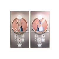 Schilderij DKD Home Decor Aluminium Hout MDF 80 x 3 x 160 cm - thumbnail