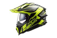 LS2 endurohelm "mx701 explorer alter", uitneembaar en wasbaar, rescue wangkussentjes, micrometrische sluiting, verwijderbare helmtop, voorbereiding voor helmcommunicatie, pinlock 70 maxvision™. helmet mx701 explorer alter xl bl./yel.matt - thumbnail