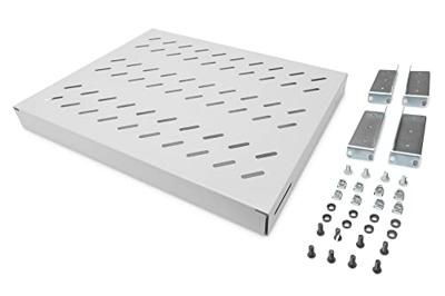 Digitus DN-97644 19 inch Apparaatbodem voor patchkast 1 HE Variabele bevestigingsrails Geschikt voor kastdiepte: 600 mm Grijs