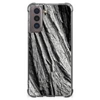 Stevig Telefoonhoesje Samsung Galaxy S21 Boomschors Grijs - thumbnail