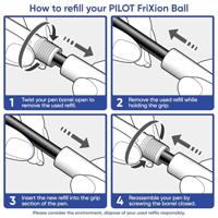 Pilot gelroller Frixion Ball paars - thumbnail