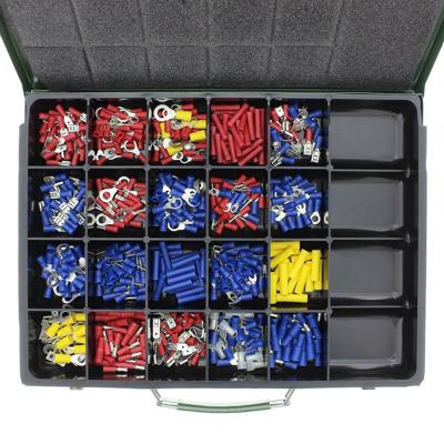 Assortiment Geïsoleerde Kabelschoenen ineen 21-vaks metalen