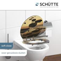 MDF WC-bril SEA STONE met soft-close lange levensduur: extreem onbreekbaar en krasbestendig comfort en functie: geruisloos sluiten dankzij de automatische valrem eenvoudig schoon te maken dankzi - thumbnail