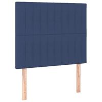 Bedframe zonder matras 80x200 cm stof blauw - thumbnail