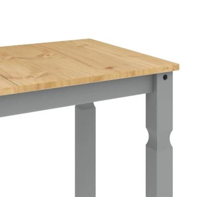 Eettafel Corona 112x60x75 cm massief grenenhout grijs
