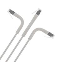 Intellinet 745123 RJ45 Netwerkkabel, patchkabel CAT 6A F/FTP 0.5 m Grijs Flexibel, Afscherming totaal, Halogeenvrij 1 stuk(s) - thumbnail