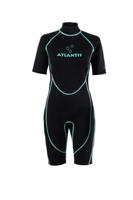 Atlantis 2Mm Adventure Shorty Wetsuit Dames Black/Turquoise 12 - thumbnail