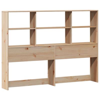 Bed met boekenkast zonder matras massief grenenhout 160x200 cm - thumbnail