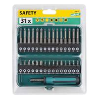 Wolfcraft 1386000 1386000 Bitset 31-delig Kruiskop Phillips, Binnen-vierkant (Robertson), Zesrond-TX BO, Inbus BO, Tri-Wing, Torque, Spanner - thumbnail
