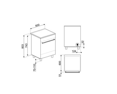 Smeg C6IMMBM2 Inductie fornuis Zwart